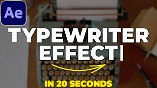 How To Make TYPEWRITER Effect in After Effects