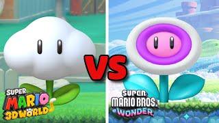 Super Mario Cloud Flower vs Bubble Flower 2011 vs 2024