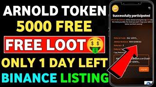 Get Free 5k Arnold Tokens || Arnold Token Airdrop Guide || Arnold Airdrop New Update