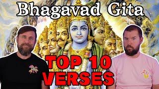 Bhagavad Gita Lessons | Top 10 Life Changing Verses | Swami Mukundananda REACTION By Foreigners