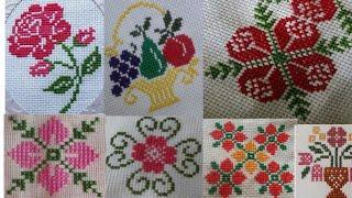 40 Very Simple And Easy Dusutti Flower Designs For Everything | Cross Stitch Embroidery New Ideas