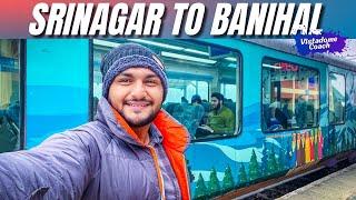 Srinagar to Banihal train journey in Newly added Vistadome Coach  | Winter special