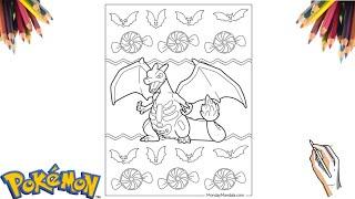 COMO DESENHAR O POKÉMON CHARIZARD | HALLOWEEN 