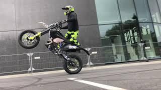BRC 500 2stroke wheelies and scrapes feat Scorpox