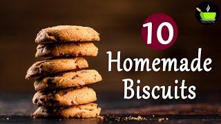 10 Easy Cookie Recipes | Christmas Special Recipes | Homemade Biscuit Recipes | Easy Cookie Recipes