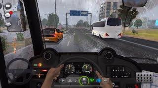 Bus simulator realistic high graphics for android & Iphone | Rainy driving ️|