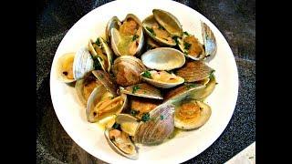 Steamed Clams - Cooking Live Littleneck Clams to perfection in 10 minutes - PoorMansGourmet