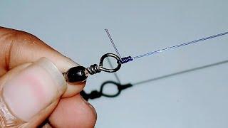 Swivel knot বাধার নিয়ম শিখুন মাএ এক মিনিটে | Very easy Swivel knots