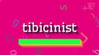 HOW TO SAY TIBICINIST? #tibicinist