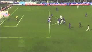 Gol di Mirko Vucinic in Fiorentina - Juventus 0 - 5 - Serie A 2011-2012 - 28° Giornata - 17/03/2012