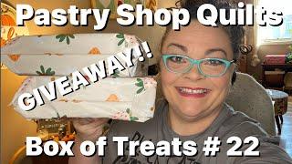 Box of Treats #22 from Pastry Shop Quilts - October 2024 + GIVEAWAY!!