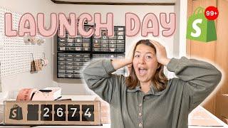 My Most Successful Launch Yet | Launch Day Vlog | Small Business Owner Studio Vlog #23