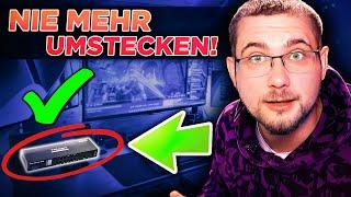 Verrückter KVM Switch: 4x Computer, 3x Monitore, 1x Tastatur... und 0 Probleme!