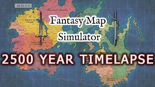 Fantasy Map Simulator TIMELAPSE 2500 Years of Epic Evolution