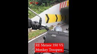 #shorts | RE Meteor 350 VS Monkey Troopers | Akula Matiau