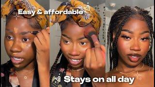 long-lasting summer makeup tutorial | black girl makeup