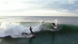 アマチュアトップサーファー 磯部康典、清永亜希子さん　サーフィン Surfing 空撮 ドローン drone