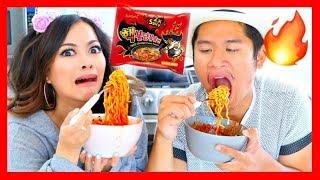 EXTREME SPICY NOODLE CHALLENGE! (Nuclear Fire 2x)