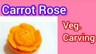 Carrot Rose | Vegetable Carving | Carving Art