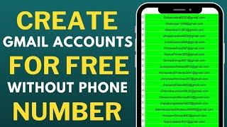 How to Create Unlimited Gmail Accounts Without Phone Number (2023) | Mass Google Account Creator