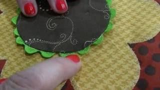 How to finish your applique - with rick rack