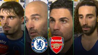 All Chelsea vs Arsenal Post Match Interviews | Pedro Neto, Cucurella, Mikel Arteta and Enzo Maresca