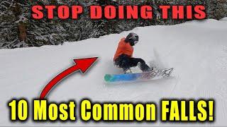 STOP FALLING ON YOUR SNOWBOARD! | Most Common Falls and Fixes!