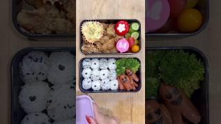 Karaage & Rice balls for my husbands lunch #lunchformyhusband #karaage #rice #nori #bentonoods