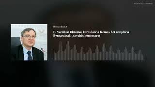 E. Vareikis: Ukrainos karas keičia formas, bet nesiplečia | Bernardinai.lt savaitės komentaras