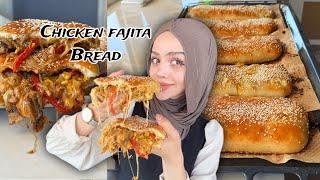 Chicken fajita bread| فاهيتا الدجاج بالخبز احلى فاهيتا حتجربوها 