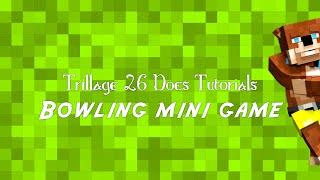 Minecraft bowling mini game tutorial