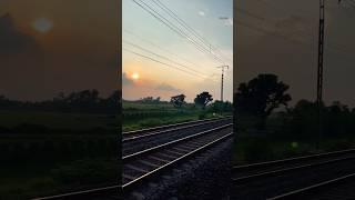 Sunset  #indianrailways #sunsetjourney #subscribe #sunsetview #youtube #railview #travelling