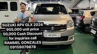 SUZUKI APV GLX DUAL AIRCON 2024 MODEL BURGUNDY AND GRAY COLOR. #rammelgonzales #apvglx