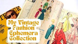 My Vintage Fashion Paper Collection - Books, Ephemera and Ads for Junk Journals and Collage!