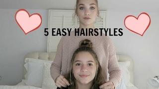 5 Easy Hairstyles !!