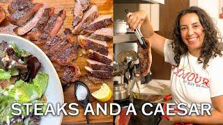 Carla’s Timeless Dinner Duo: Steaks and Caesar Salad