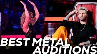 BEST METAL COVERS ON THE VOICE | TOP 5 AUDITIONS