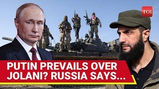 Putin Aide Makes Huge Reveal On Syria; 'Jolani Wants Russian Military...' | Watch