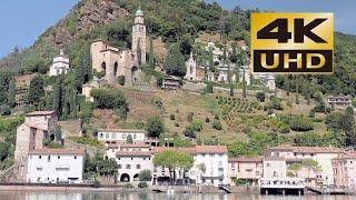 Amazing Morcote Switzerland  - Scenic Tour -Cinema 4K