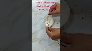 DIY Mini Basket from Paper Cup  | Easy Craft Idea #shorts #nocostdiy #shortsfeed #easy #easydiy