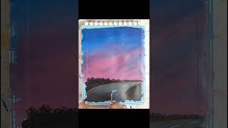 simple acrylic painting for beginners acrylic landscape painting tutorial #art #shorts #artist #yt
