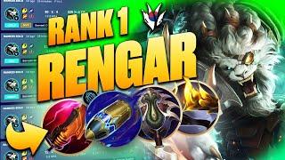 RANK 1 RENGAR JUNGLE Drops 30 Kills in KOREAN Grandmaster!   | How To Play And Build Rengar!