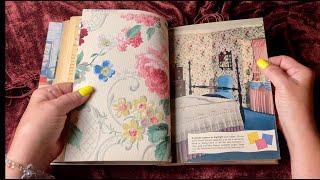 1946 Vintage Wall paper Sample Book (No talking Version) Thick paper page turning~ASMR