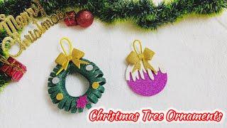 2 Unique Christmas tree ornaments idea|Christmas tree decorations at home|Homemade Christmas craft