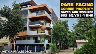 4 BHK Builder Floor in Gurgaon | Park Facing | Corner Plot