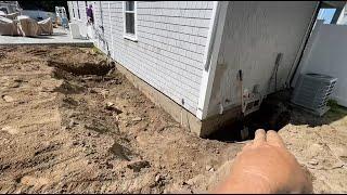 Digging It! Small Retaining Wall and Foundation Drainage Excavation