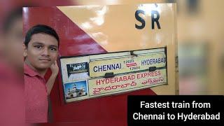 Chennai to Secunderabad on board 12603 Hyderabad SF Express.