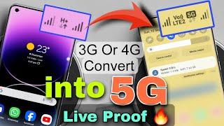 3G Ho ya 4G 🫣 5G Me Convert kare All Mobile ! Live Proof  100% Working APN Setting 