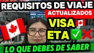 Nuevos Requisitos para viajar a Canadá ️ Visas, tramites 