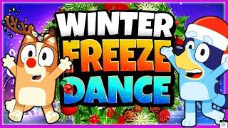 ️ BLUEY - FREEZE DANCE ️ Brain Break for kids ️ Just Dance ️Christmas Lava ️ Danny Go!